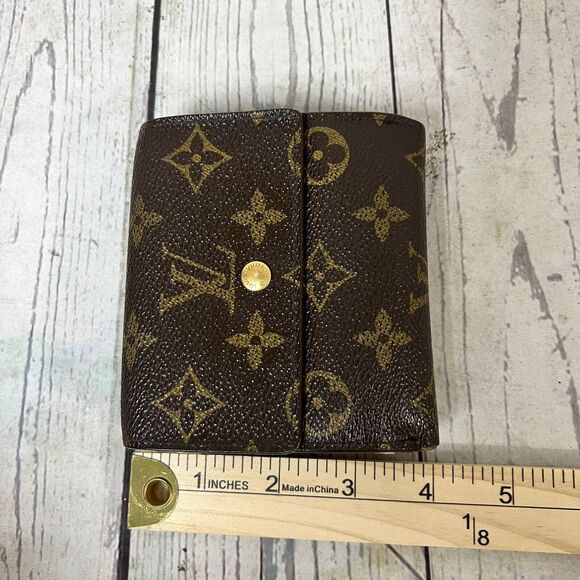 Louis Vuitton Portefeuille Elise Trifold Monogram Compact Wallet Made In France - Picture 11 of 16
